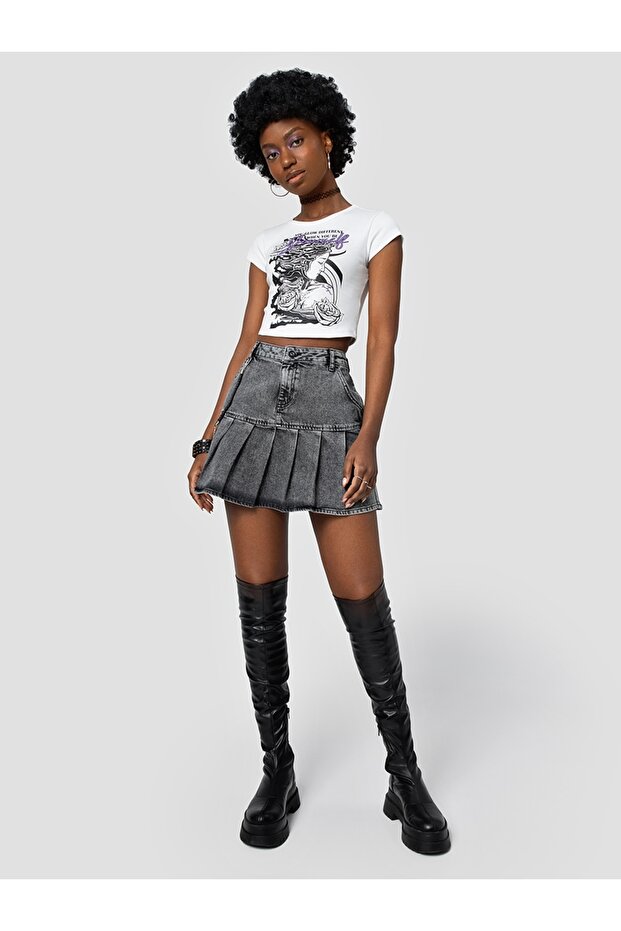 Crop Kadın Tshirt K.kol - 3