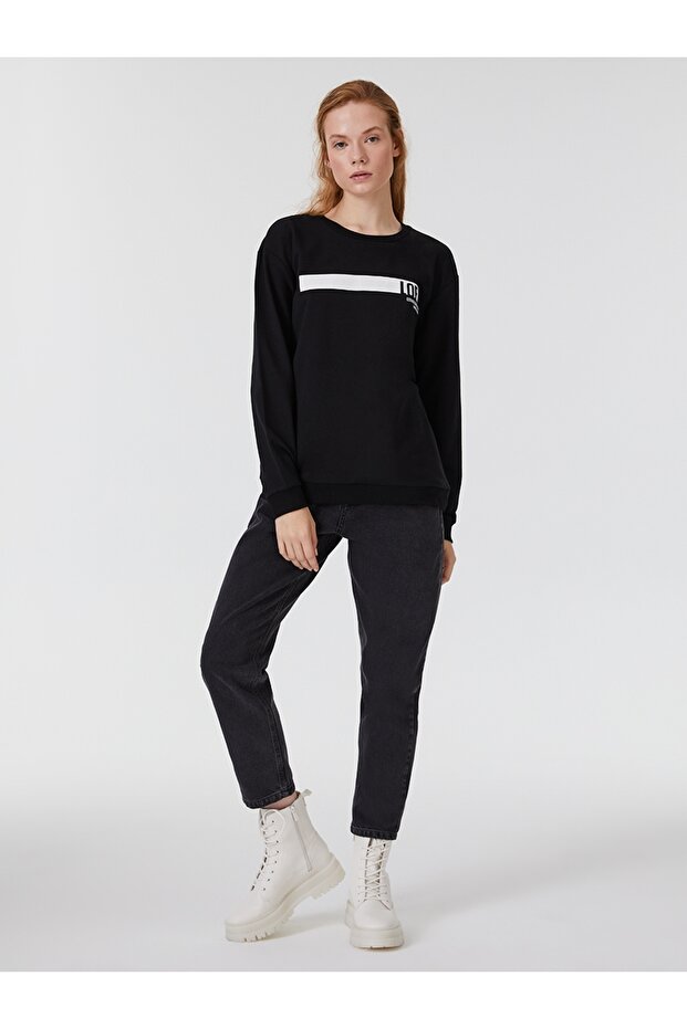 Regular Fit Kadın Sweatshirt - 4