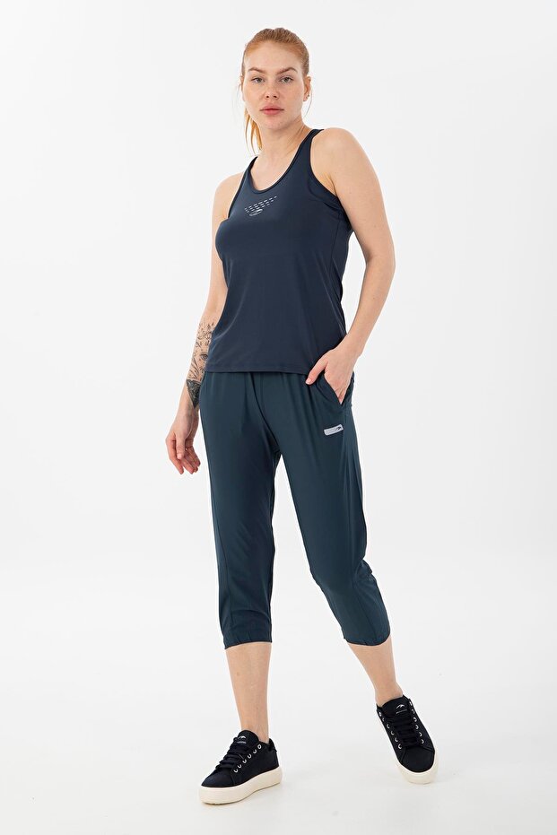 Regular Kadın Navy Kapri - 4