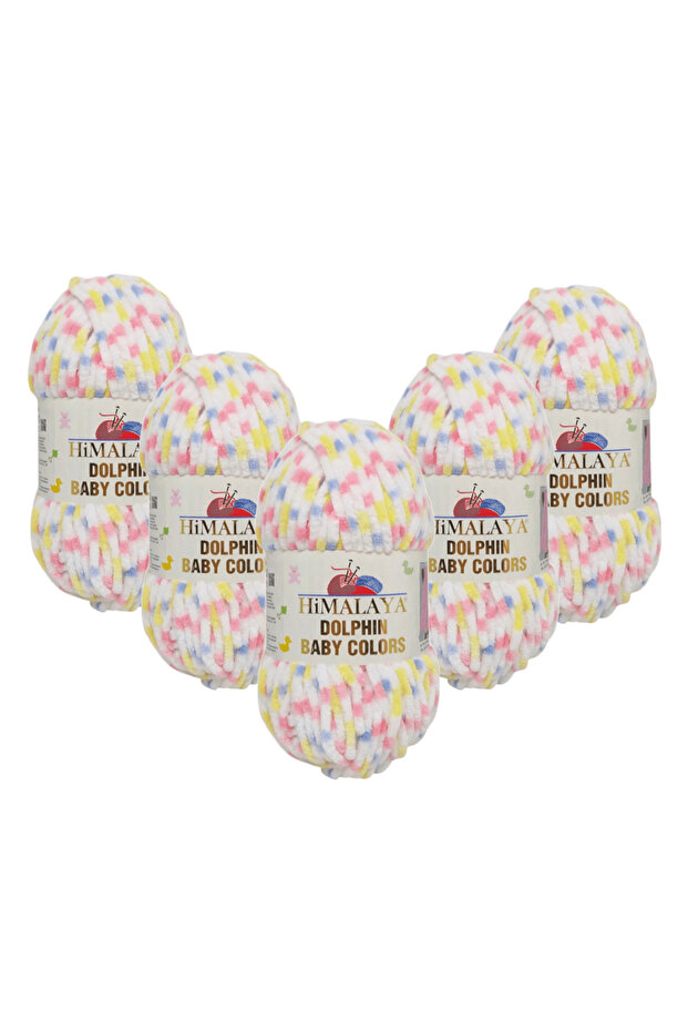 Dolphin Baby Colors Velvet Rope 5 Pack - 80417 - 100 Gr. 120 Mt.