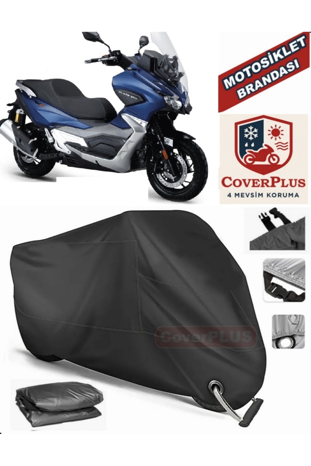 Black Lock Compatible Rks Blade 350 Motor Tarpaulin Motorcycle Tarpaulin Cover Tent