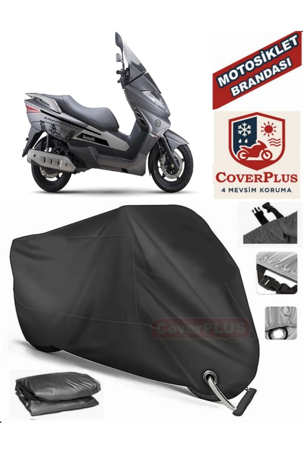 Black Lock Compatible Benelli Zafferano Motor Tarpaulin Motorcycle Tarpaulin Cover Tent