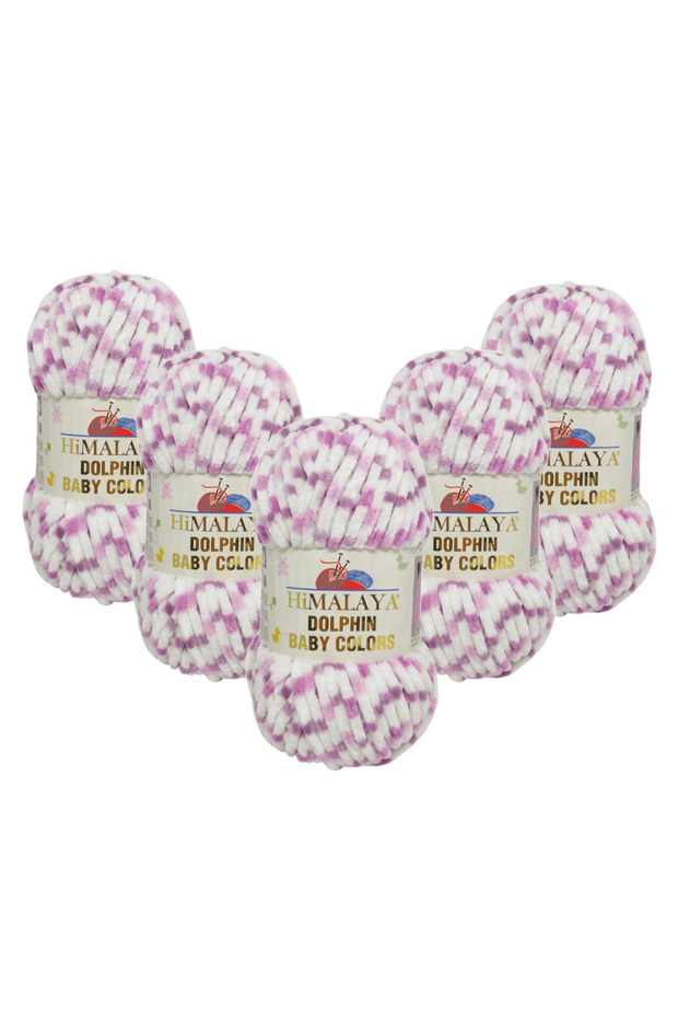 Dolphin Baby Colors Velvet Rope 5 Pack - 80419 - 100 Gr. 120 Mt.