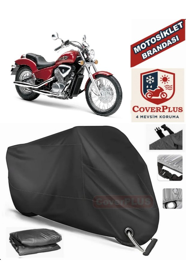 Black Lock Compatible Honda Vt 600 Shadow Motor Tarpaulin Motorcycle Tarpaulin Cover Tent