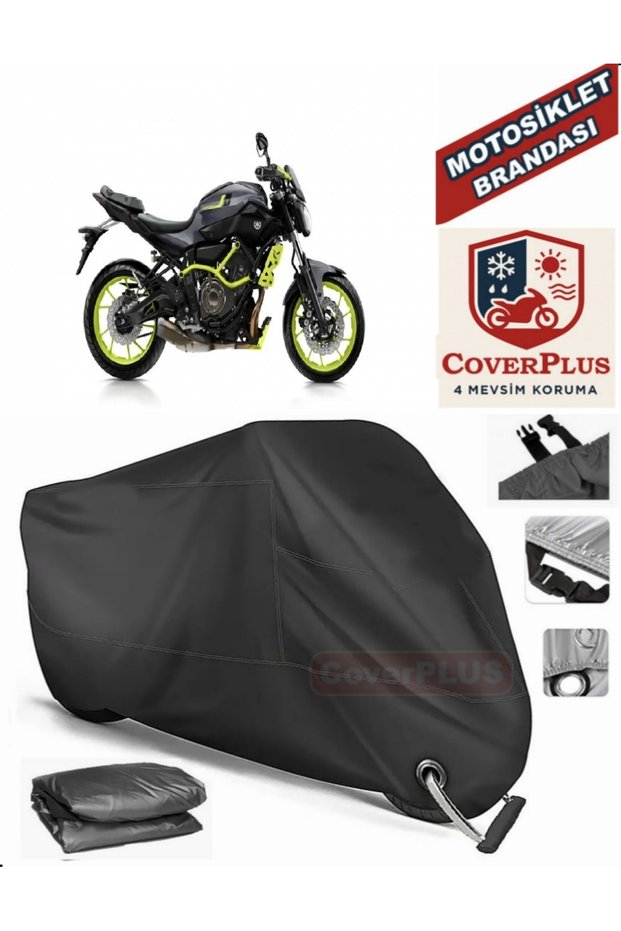 Black Lock Compatible Yamaha Mt-07 Moto Cage Motor Tarpaulin Motorcycle Tarpaulin Cover Tent