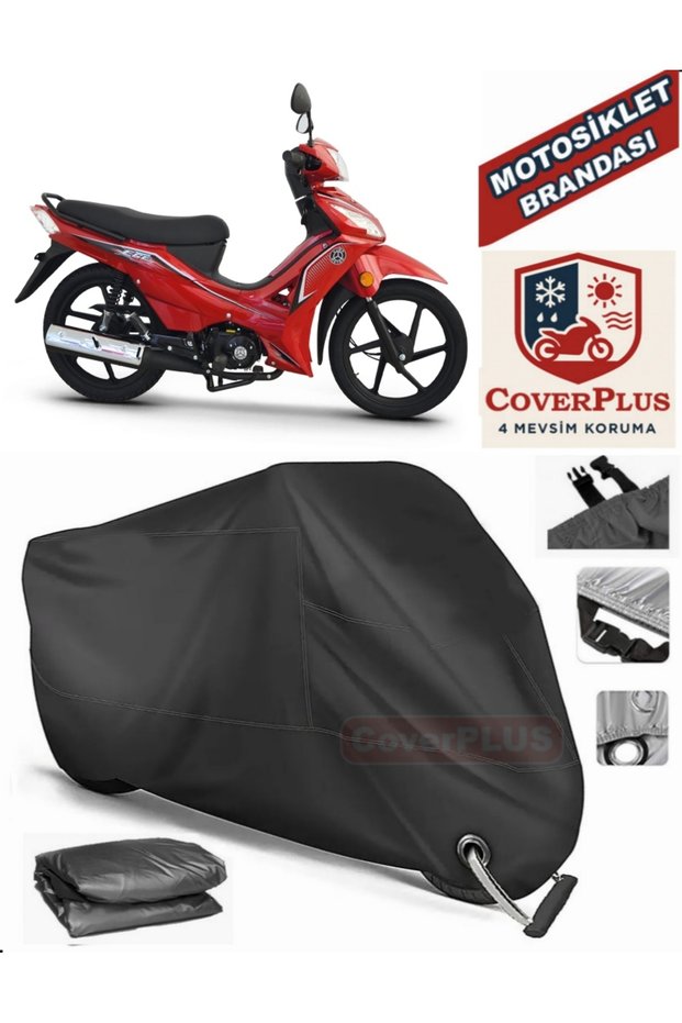 Black Lock Compatible Kuba Aegean 50 Motor Tarpaulin Motorcycle Tarpaulin Cover Tent