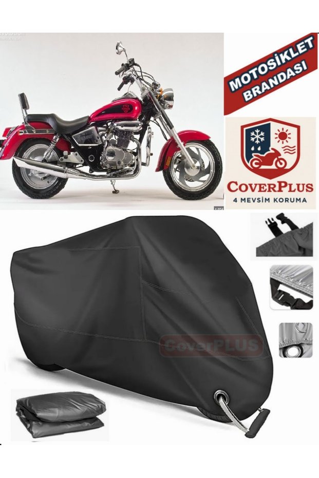 Black Lock Compatible Kanuni Caracal 200 Motor Tarpaulin Motorcycle Tarpaulin Cover Tent