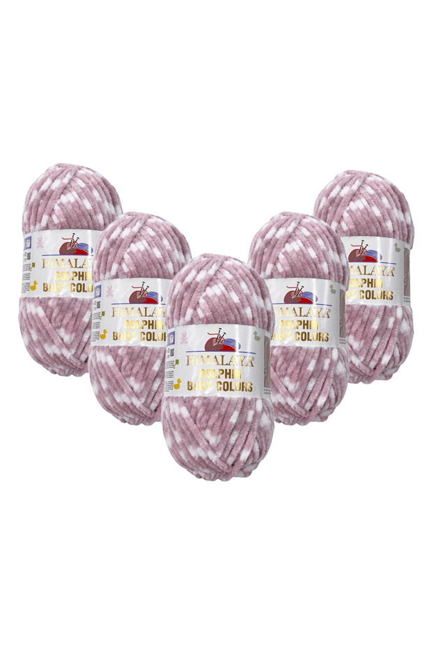 Dolphin Baby Colors Velvet Rope 5 Pack - 80428 - 100 Gr. 120 Mt.