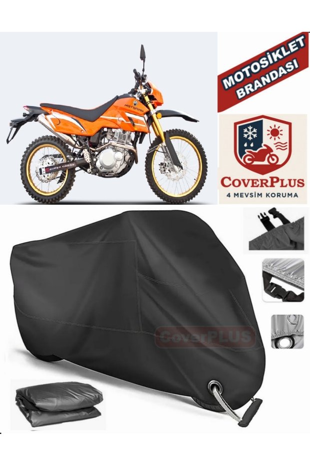 Black Lock Compatible Motoran Cross Xf-250 Motor Tarpaulin Motorcycle Tarpaulin Cover Tent