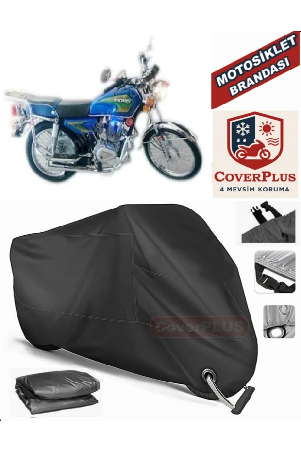 Black Lock Compatible Hyundai Mover 125 Motor Tarpaulin Motorcycle Tarpaulin Cover Tent