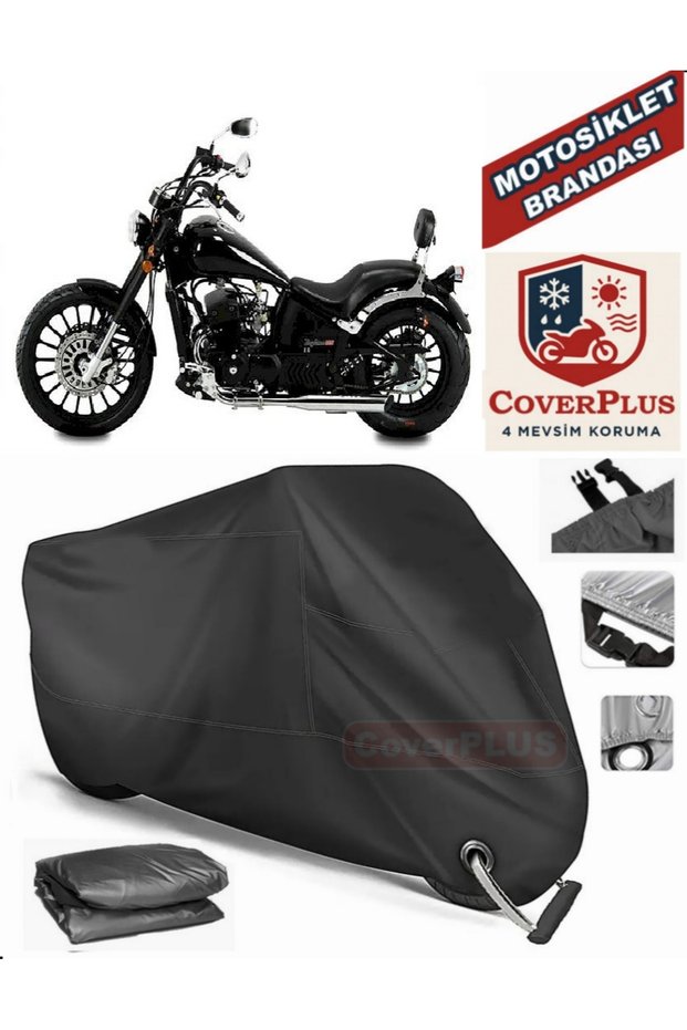 Black Lock Compatible Regal Raptor Daytona 125 Engine Tarpaulin Motorcycle Tarpaulin Cover Tent