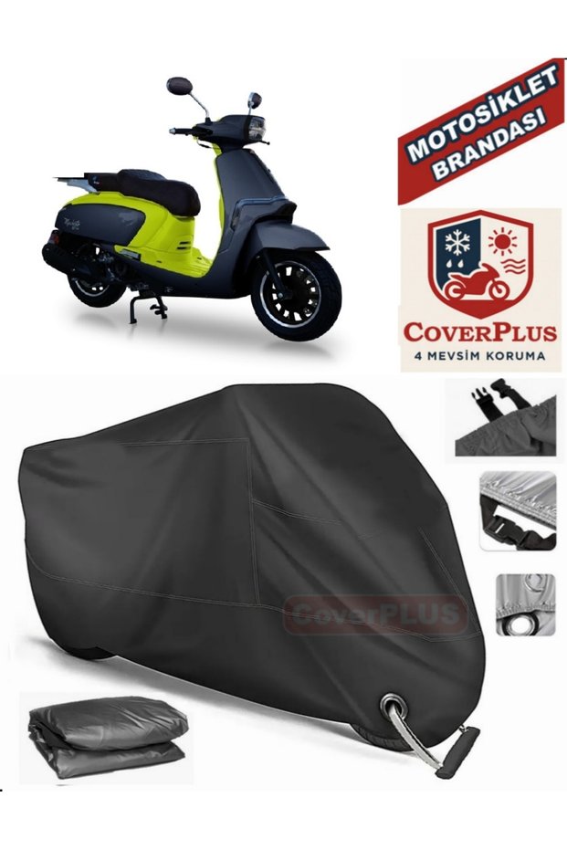 Black Lock Compatible Motolux Macchiato 50 Motor Tarpaulin Motorcycle Tarpaulin Cover Tent