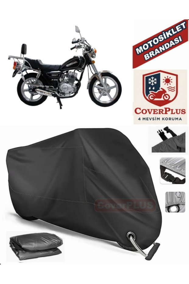Black Lock Compatible Mondial 150 Kt Engine Tarpaulin Motorcycle Tarpaulin Cover Tent