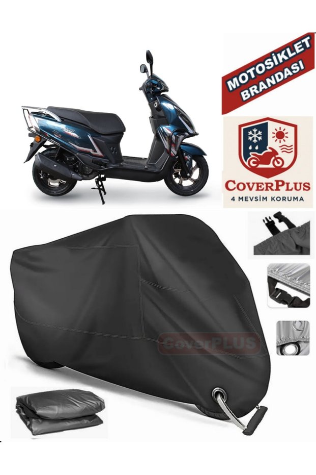 Black Lock Compatible Falcon Mocco 50 Motor Tarpaulin Motorcycle Tarpaulin Cover Tent