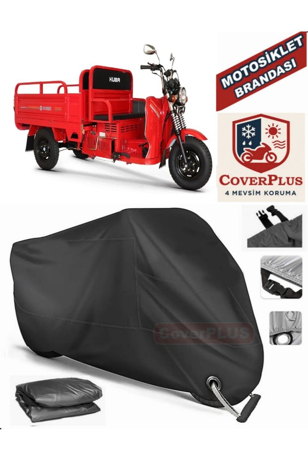 Black Lock Compatible Kuba Kargo 180 Motor Tarpaulin Motorcycle Tarpaulin Cover Tent