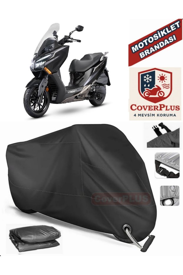 Black Lock Compatible Kymco Xtown 250 Ct Motor Tarpaulin Motorcycle Tarpaulin Cover Tent