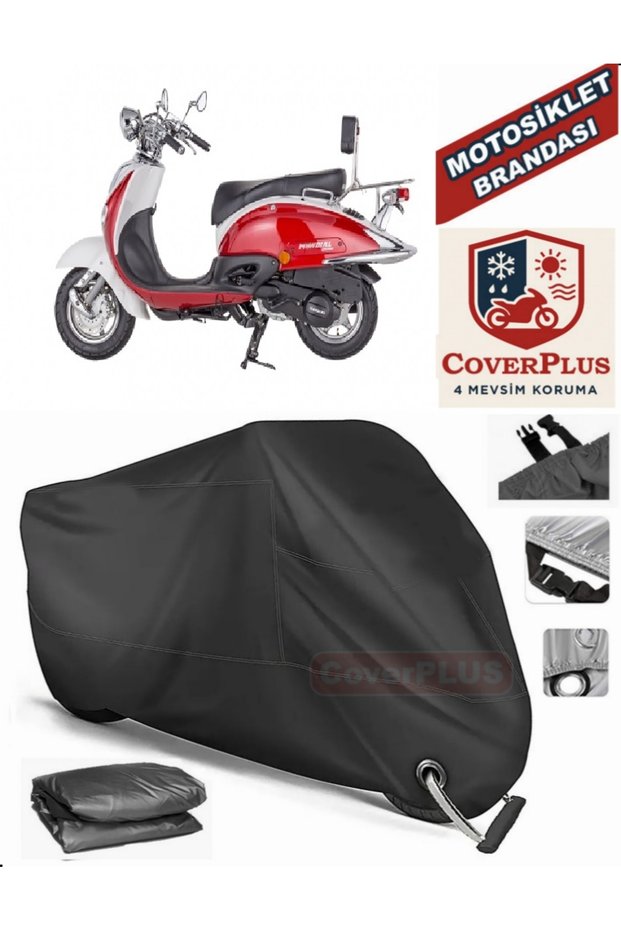 Black Lock Compatible Mondial 135 Uag Motor Tarpaulin Motorcycle Tarpaulin Cover Tent