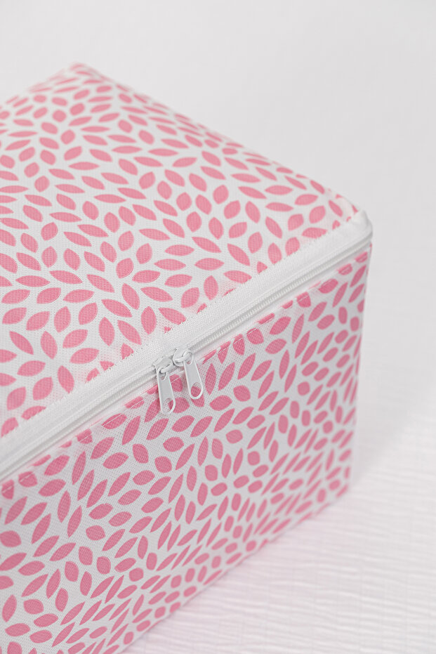 5 Pieces Powder Leaf Patterned Small Size under Base Socks Suitcase Organizer Dowry Organizer Hurç - 5