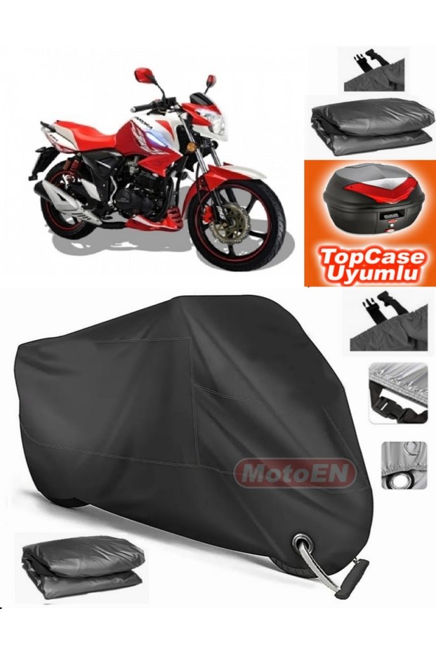 Black Lock Compatible Arora Ar 180-19 Ars Tarpaulin Topcase Back Bag Compatible Motor Tarpaulin