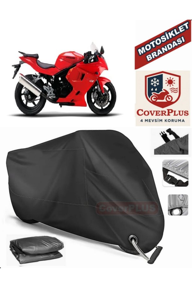 Black Lock Compatible Hyosung Gt 250 R Motor Tarpaulin Motorcycle Tarpaulin Cover Tent