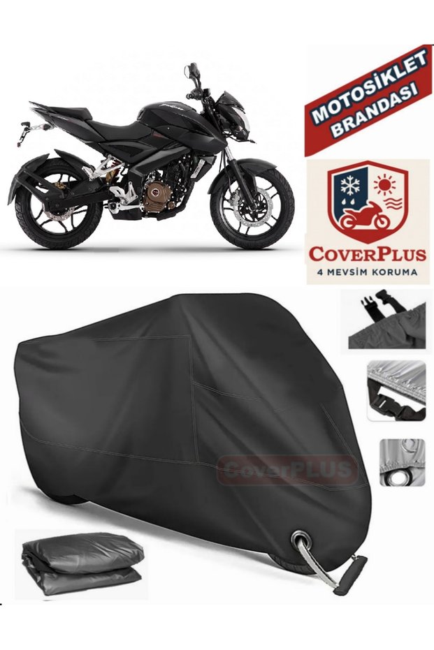 Black Lock Compatible Bajaj Pulsar Ns 200 Motor Tarpaulin Motorcycle Tarpaulin Cover Tent
