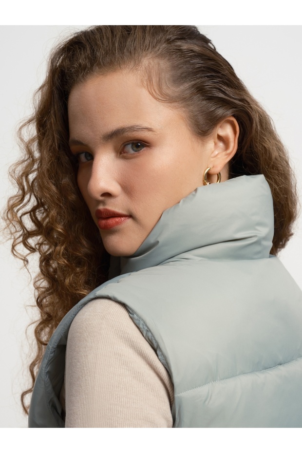 Crop Kadın Yelek - 4