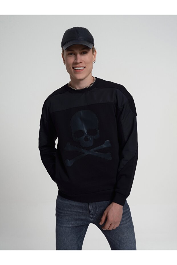 Oversize Fit Erkek Sweatshirt - 6