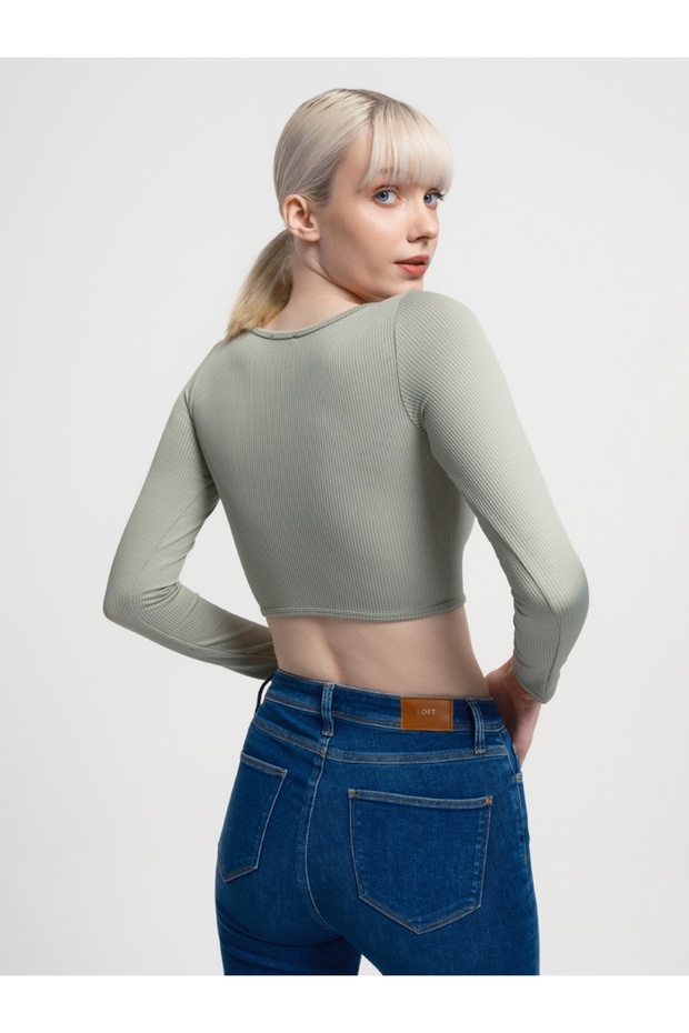 Crop Kadın Tshirt U.kol - 3