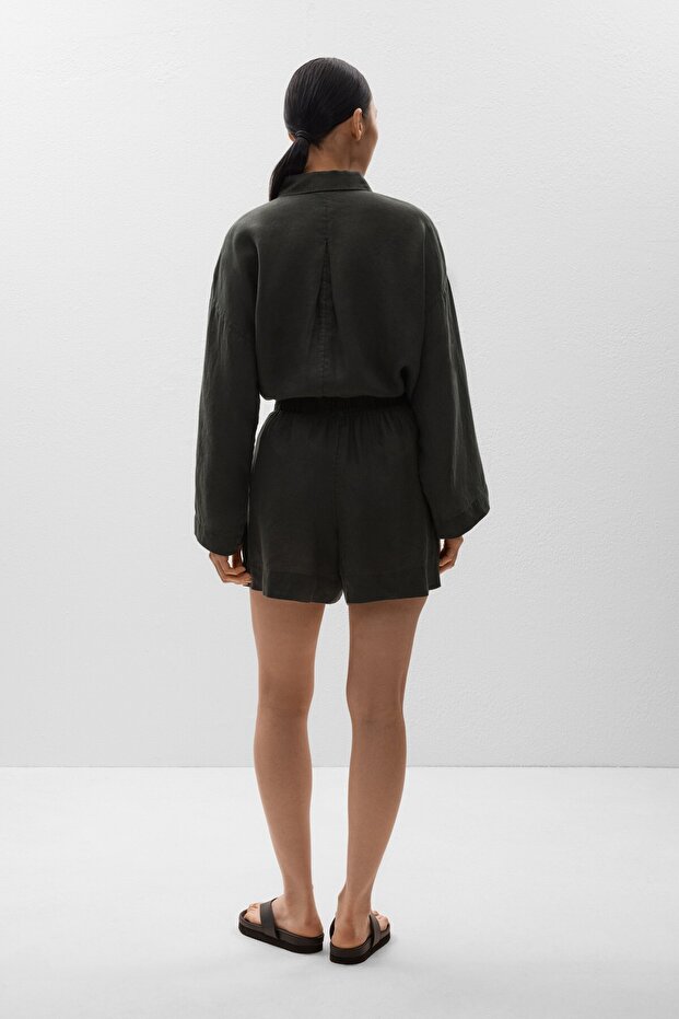 %100 keten bermuda - 6