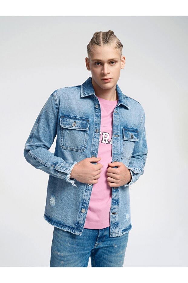 Oversize Fit Erkek Ceket - 1