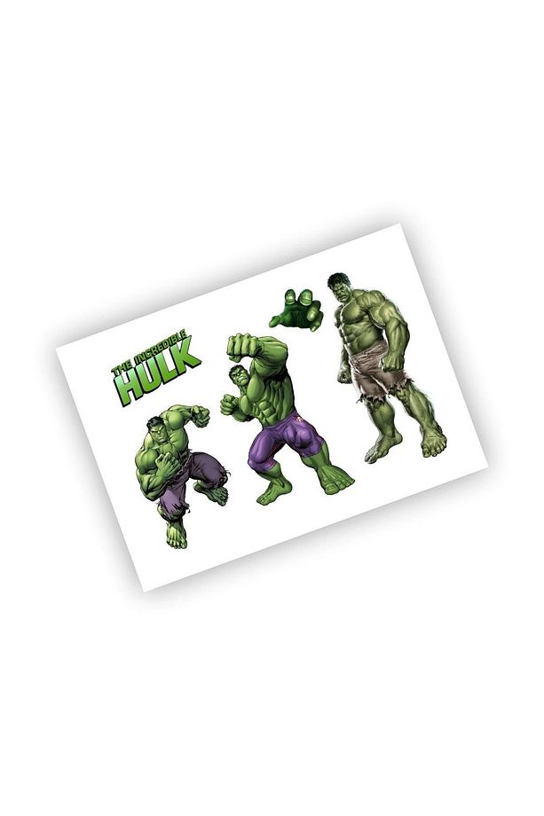 7 Sayfa 88 Adet Süper Kahraman Etiket Sticker Set Spiderman - Hulk - Captain America - 5