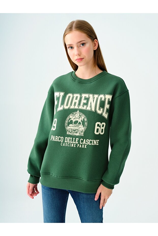 Loose Fit Kadın Sweatshirt - 1