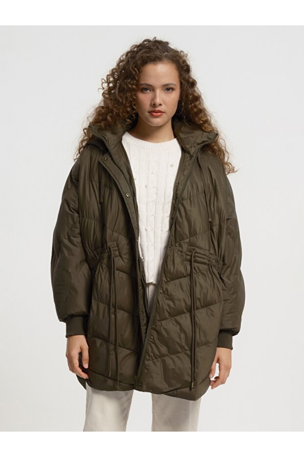 Oversize Fit Kadın Mont - 2