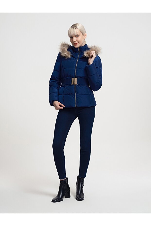 Regular Fit Kadın Mont - 4