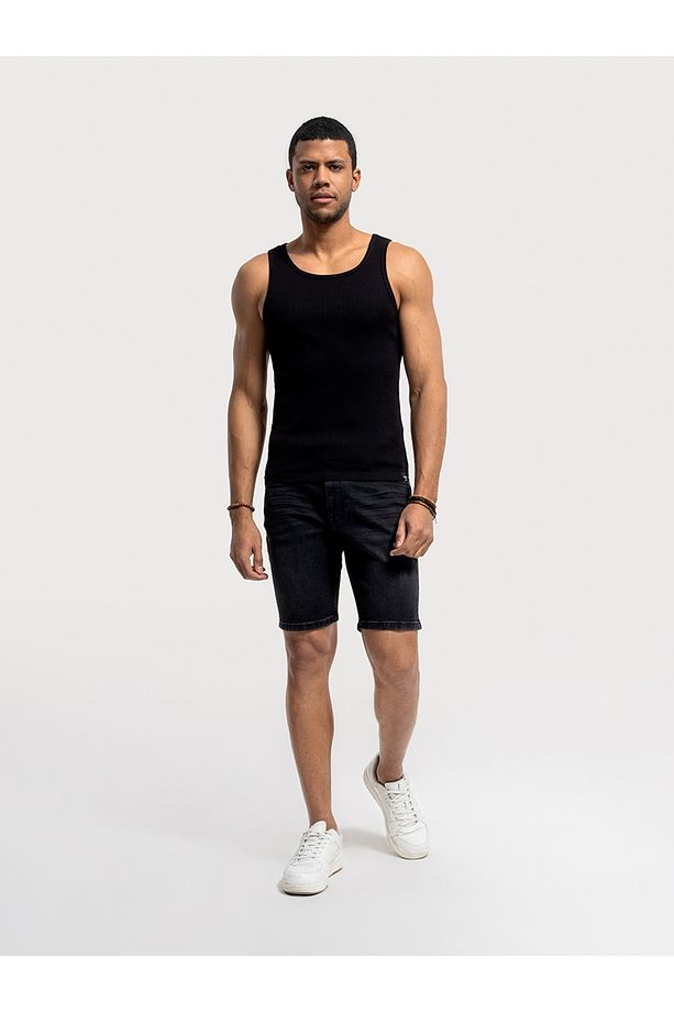Slim Fit Erkek Şort - 1