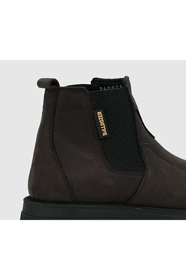 Antrasit Deri Erkek Bot - 5