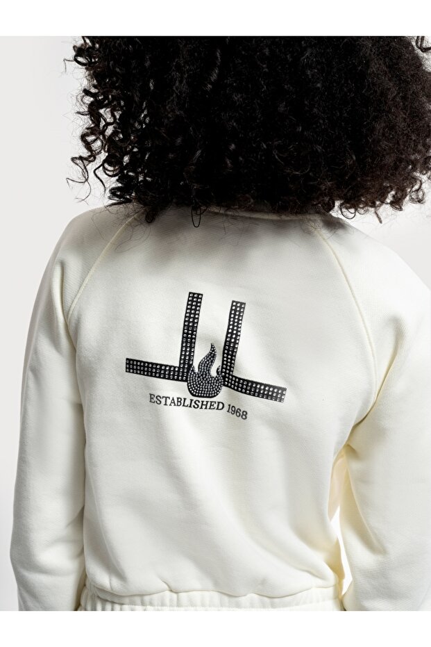 Regular Long Crop Kadın Sweatshirt - 4