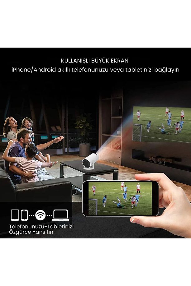 Hy300 Taşınabilir Projeksiyon Cihazı Android Bütün Cihazlara Uyumlu - 5