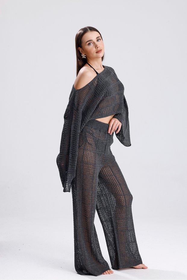 Women's Knitwear Knitted Combined Beach Dress
