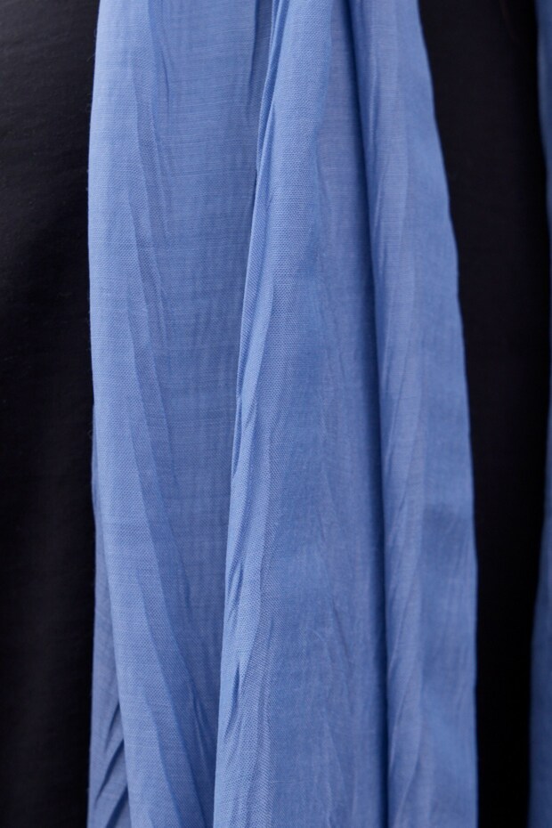 Bambu Pilise Şal Mavi - 7