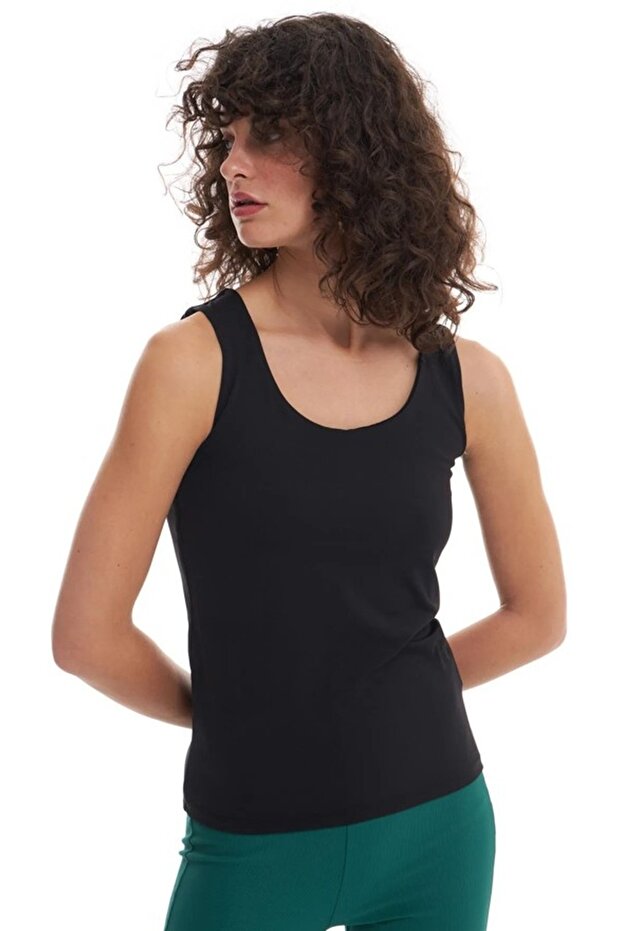 KALIN ASKILI BİSİKLET YAKA BASIC BLUZ - 1