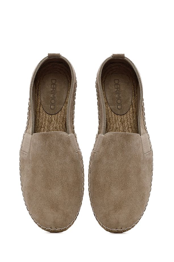 Erkek Bej Süet Deri Espadril 25SFD770010 - 7