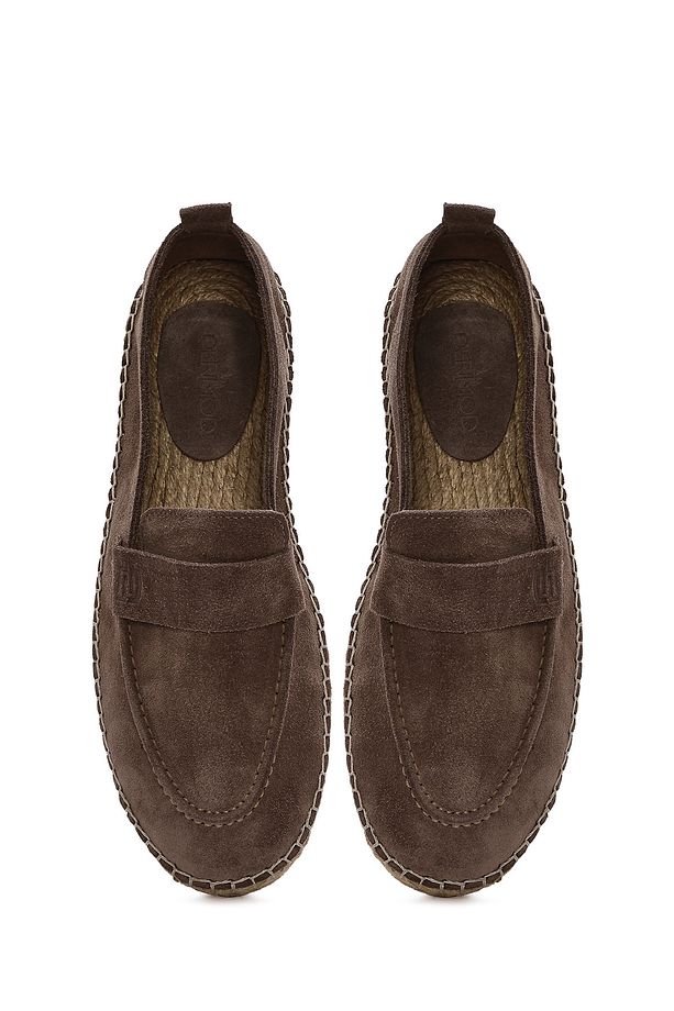 Erkek Vizon Süet Deri Espadril 25SFD770110 - 7
