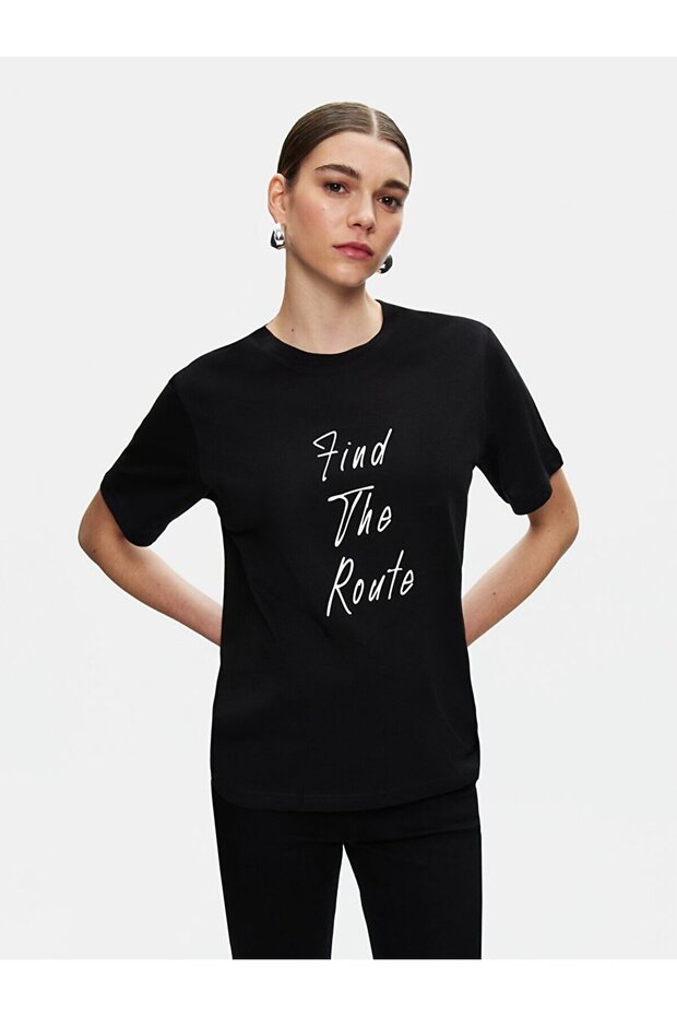 Regular Siyah T-shırt - 2