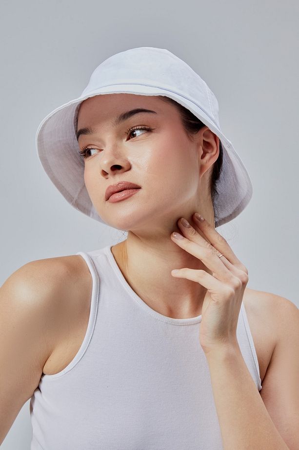 Yazlık Kumaş Kova Şapka, Erkek Kadın Düz Balıkçı Bucket Şapka, Unisex 3 Adet - 6