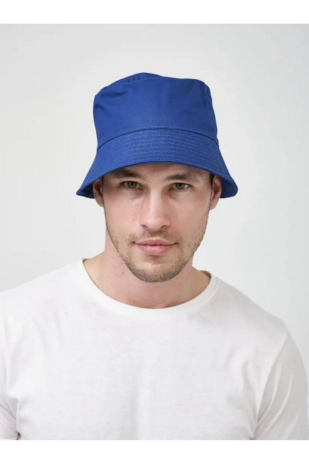 Yazlık Kumaş Kova Şapka, Erkek Kadın Düz Balıkçı Bucket Şapka, Unisex Mavi - 3
