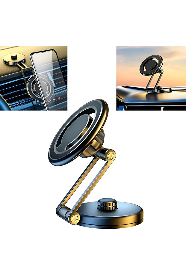 Magnetic Car Phone Holder Designed for Magsafe Compatible With Iphone And Most Other Mobiles