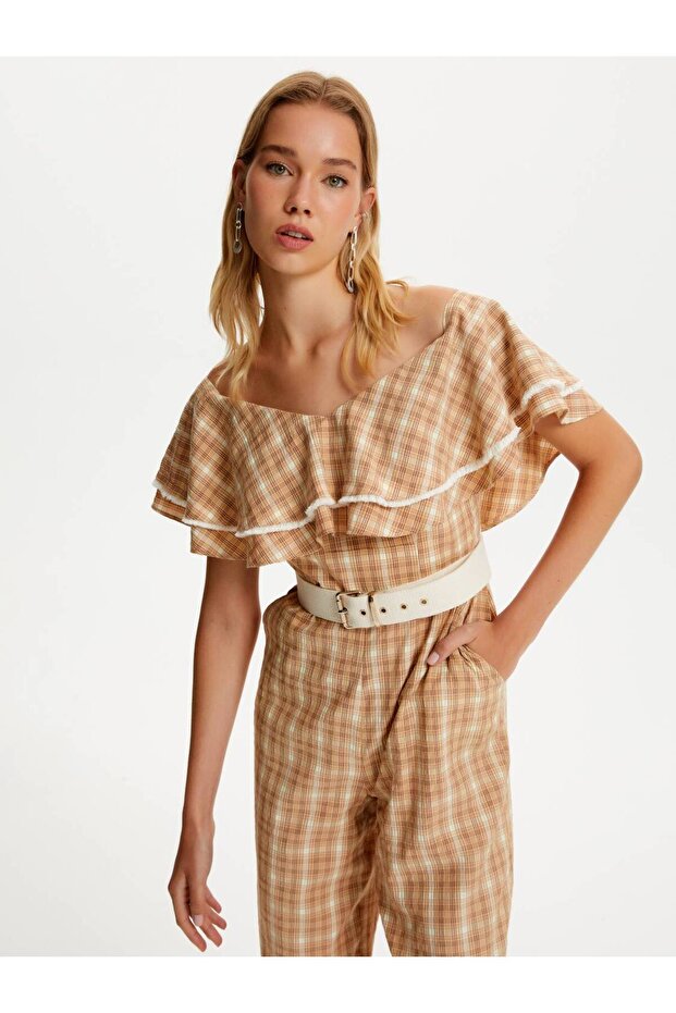 Fırfır Detaylı Tulum - 1