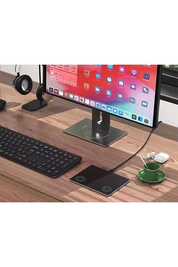 Windows ve Apple Uyumlu Trackpad Siyah Multi-Touchpad Yüzey Mouse - 3
