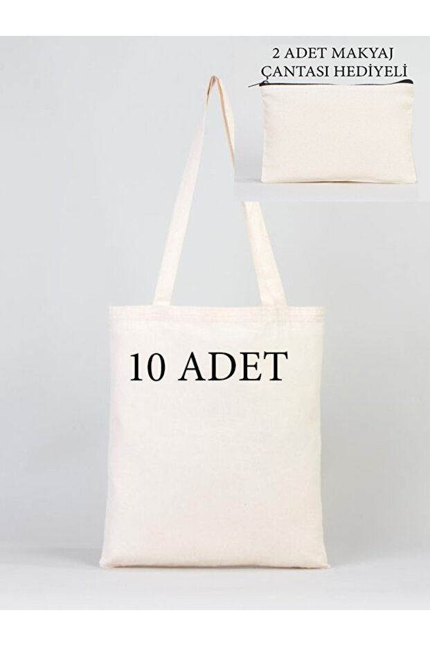 10 Pieces Cloth Bag Laminated Unprinted Cloth Bag Cream Color Raw Cloth Bag 35X41 cm